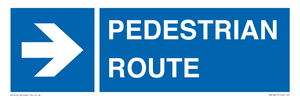 PEDESTRIAN ROUTE - right arrow